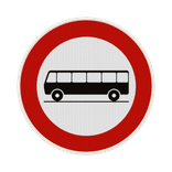 Panneau G2000 - C22 - Accès interdit aux conducteurs d'autocars