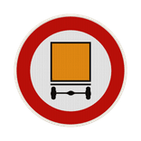 Panneau G2000 - C24a - Accès interdit aux conducteurs de véhicules transportant des marchandises dangereuses