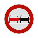 Panneau G2000 - C35 - Dépassement interdit