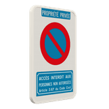 Panneau E1 – Stationnement Interdit – Parking Privé – Accès Interdit