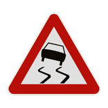 Panneau G2000 - A15 - Chaussée glissante