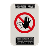 Propriété privée - Article 3.67 Accès interdit