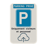 Panneau de stationnement - parking privé avec votre logo