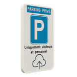 Panneau de stationnement - parking privé avec votre logo