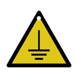 Veiligheidsbord Nordex - Waaschuwing aarding- 120×105mm - Alupanel 2mm