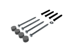 Wegafscheiding rubber TS-ML-M1 middenelement met glasbolreflector - 250x830x85mm
