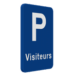 Panneau de stationnement - visiteurs