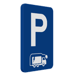 Panneau de stationnement pour camion électrique