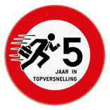 Informatiebord rond reflecterend met je eigen opdruk