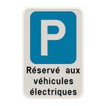 Panneau de stationnement - Véhicules électriques uniquement