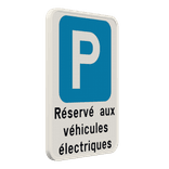 Panneau de stationnement - Véhicules électriques uniquement
