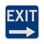 Panneau d’information EXIT avec flèche