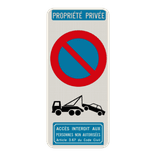 Panneau E1 G2000 – Interdiction de Stationner – Propriété Privée – Personnalisable