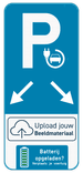 Parkeerbord Elektrisch laden - 2 plaatsen - upload je eigen logo
