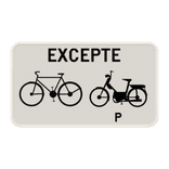 Panneau G2000 - M11 - Excepté bicyclettes et cylcomoteurs