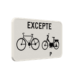 Panneau G2000 - M11 - Excepté bicyclettes et cylcomoteurs