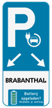 Parkeerbord Elektrisch laden - 2 plaatsen - upload je eigen logo