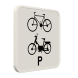Panneau G2000 M20 - Réservé aux bicyclettes et cyclomoteurs