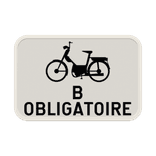 Panneau G2000 - M6 - Obligation pour les cyclomoteurs de classe B