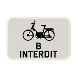 Panneau G2000 - M7 - Interdit aux cyclomoteurs de classe B