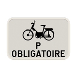 Panneau G2000 - M13 - Obligation pour les cyclomoteurs