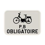 Panneau G2000 - M14 - Obligation pour les deux roues de classe B