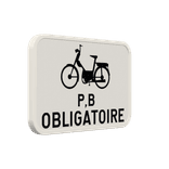 Panneau G2000 - M14 - Obligation pour les deux roues de classe B