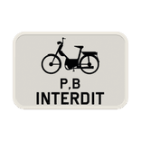 Panneau G2000 - M16 - Interdit aux cyclomoteurs de classe B