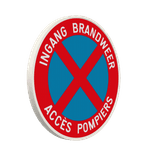 Parkeerbord - E3 - Toegang Brandweer - Tweetalig