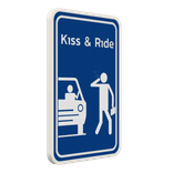 Panneau de stationnement KISS & RIDE