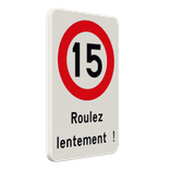 Panneau combiné - C43 - Roulez lentement