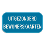 Verkeersbord SB250 G type IV onderbord - Beperking of verbod - 400x200mm