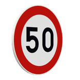 Panneau G2000 - C43 - Vitesse maximale 50 km/h