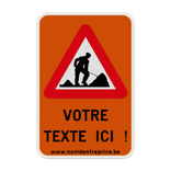 Panneau combiné - A31 - Texte personnalisé