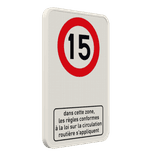 Panneau combiné - C43 - Légende (texte)