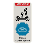 Panneau combiné - Trottinettes - Vélos