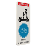 Panneau combiné - Trottinettes - Vélos