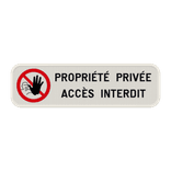 Panneau d'interdiction - Accès interdit - Texte personnalisé
