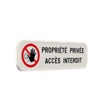 Panneau d'interdiction - Accès interdit - Texte personnalisé