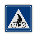 Panneau G2000 - F50 - Passage pour conducteurs de bicyclettes et de cyclomoteurs à deux roues
