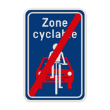 Panneau G2000 - F113 - Fin d'une rue cyclable