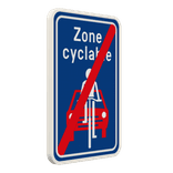 Panneau G2000 - F113 - Fin d'une rue cyclable