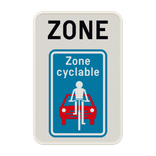 Panneau G2000 - ZF111 - Zone à rue cyclable