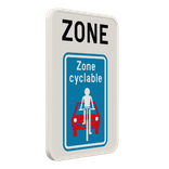 Panneau G2000 - ZF111 - Zone à rue cyclable