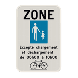 Panneau G2000 - F103 - Commencement d'une zone piétonne