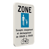 Panneau G2000 - F103 - Commencement d'une zone piétonne