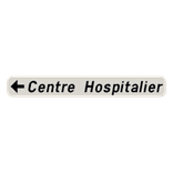 Panneau G2000 - F34a - Signal de direction à proximité des équipements et établissements publics ou d'intérêt général (gauche)