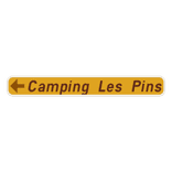 Panneau G2000 - F37 - Hôtel, restaurant, camping - Gauche