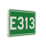 Panneau G2000 - F23c - Numéro d’une route internationale