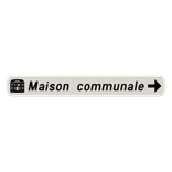 Panneau G2000 - F34a - Signal de direction à proximité des équipements et établissements publics ou d'intérêt général (droite) + pictogramme